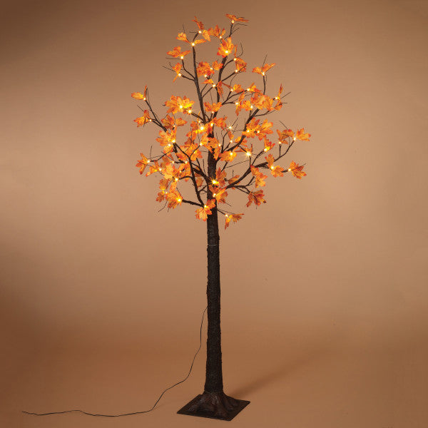 Maple Leaf Tree with Lights